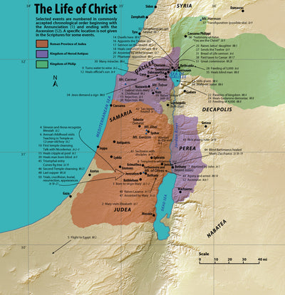 Hinds Design The Life of Christ digital map