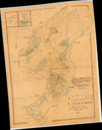Historiska GIS-kartor 07-ODE-30a Lyckna digital map