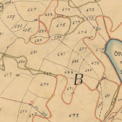 Historiska GIS-kartor 13-abi-38 Örsås digital map