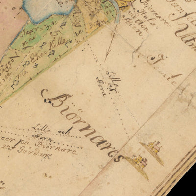 Historiska GIS-kartor 13-asi-8 Knobesholm digital map