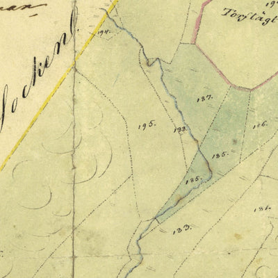 Historiska GIS-kartor 13-dag-9a Bråtared Ögärde digital map