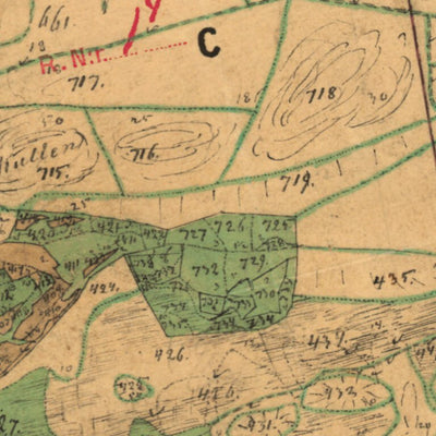 Historiska GIS-kartor 13-GÄL-36 Månagärde digital map