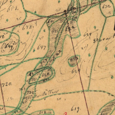 Historiska GIS-kartor 13-GÄL-36 Månagärde digital map
