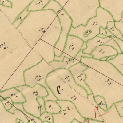 Historiska GIS-kartor 13-gäl-38 Spetsebo digital map