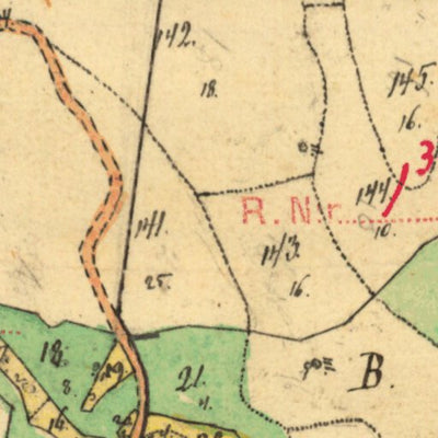 Historiska GIS-kartor 13-käl-20 Prästedalen digital map