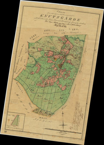 Historiska GIS-kartor 13-lju-68 Knutsgärde digital map