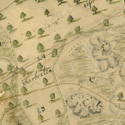 Historiska GIS-kartor 13-oko-1a Rävinge digital map
