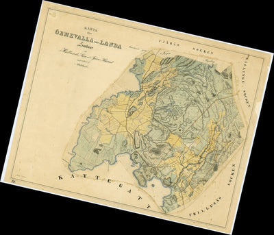 Historiska GIS-kartor 13-ölm-80 Ölmevalla-Landa digital map