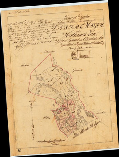 Historiska GIS-kartor 13-ons-32 Västra Hagen digital map