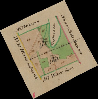 Historiska GIS-kartor 13-TRÄ-109b Vare digital map