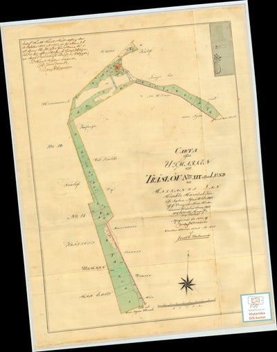 Historiska GIS-kartor 13-TRÄ-53 Lund digital map