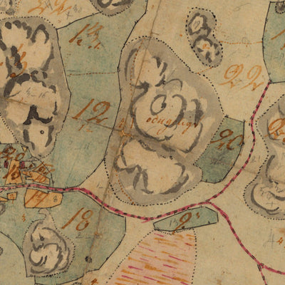 Historiska GIS-kartor 14-öds-57 Käderöd digital map