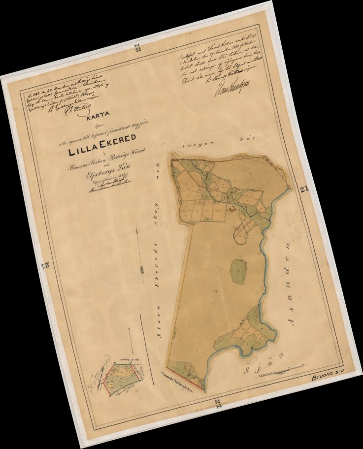 15-brh-21 Lilla Ekered Map by Historical GIS maps | Avenza Maps