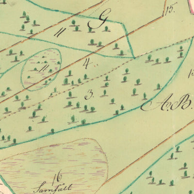 Historiska GIS-kartor M13-15.2 Fagared digital map