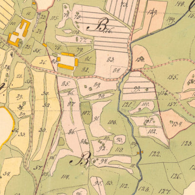 Historiska GIS-kartor M13-47.1 Rörsjö Rörsjö, Aplegården och Hultebacka digital map