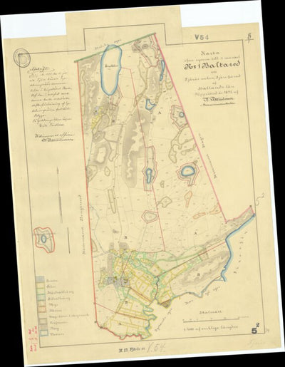 Historiska GIS-kartor M13-5.2 Baltared digital map
