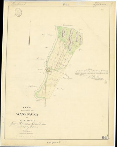 Historiska GIS-kartor M13-66.1 Vassbacka digital map