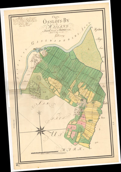 Historiska GIS-kartor M13-72.2 Össlöv digital map