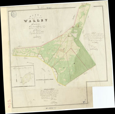 Historiska GIS-kartor M2-11.7 Vallby digital map