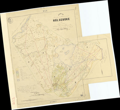 Historiska GIS-kartor M3-12.1 Hölseböke digital map