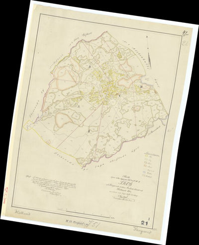 Historiska GIS-kartor M32-21.1 Skog digital map