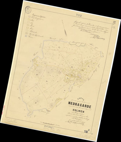 Historiska GIS-kartor M35-18.2 Nedragärde digital map