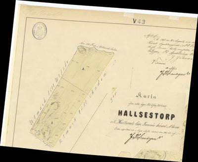 Historiska GIS-kartor M45-9.2b Halsestorp digital map