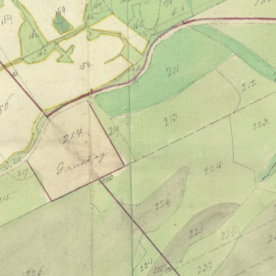 Historiska GIS-kartor M57-13.3 Slöinge digital map