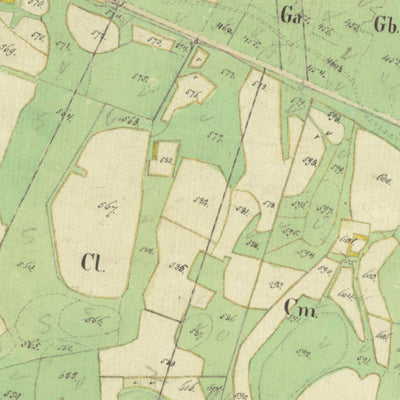 Historiska GIS-kartor M60-7.2 Hässlås digital map