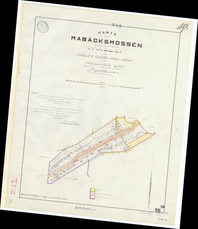 Historiska GIS-kartor M70-15.19 Mabäcksmossen digital map