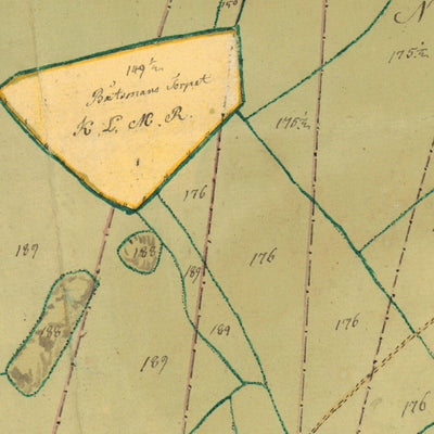 Historiska GIS-kartor M70-15.5 Träslöv digital map