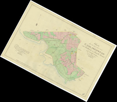Historiska GIS-kartor M70-4.3a Gamla Köpstad digital map