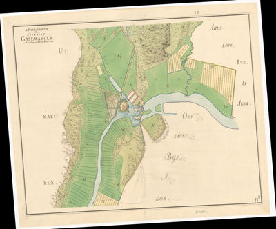 Historiska GIS-kartor M73-11.2b Gåsevadholm digital map