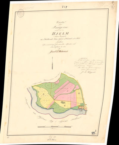 Historiska GIS-kartor M73-15.1 Hjälm digital map