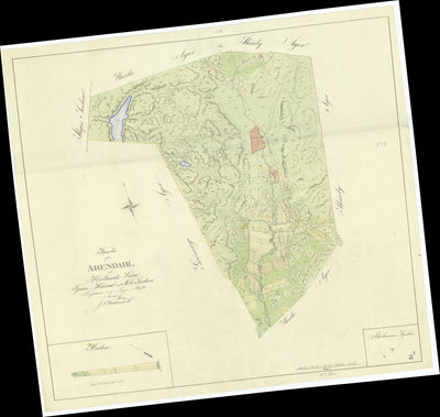 Historiska GIS-kartor M73-3.2 Arendal digital map