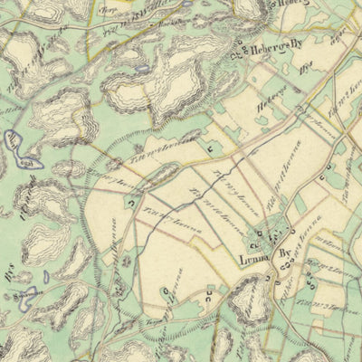 Historiska GIS-kartor M77-1.3 Vallda digital map