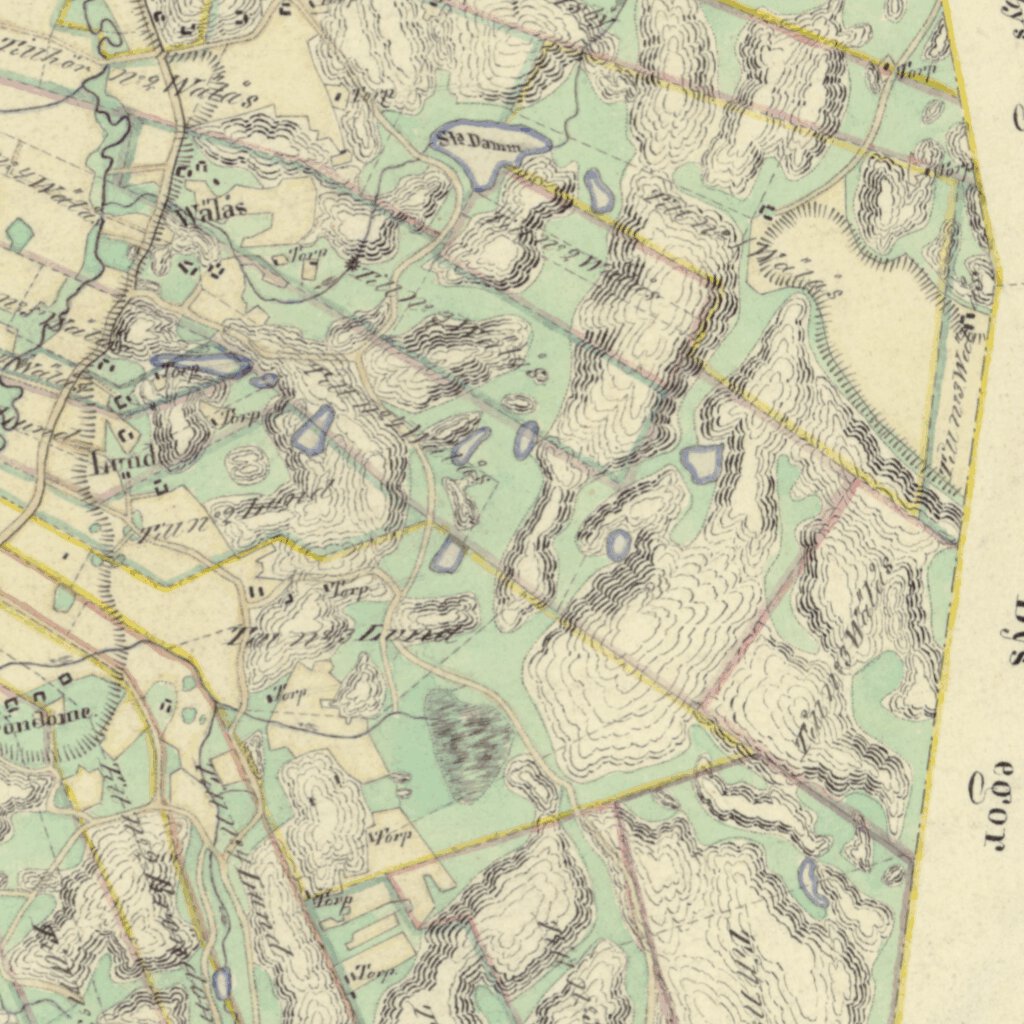 M77-1.3 Vallda Map by Historical GIS maps | Avenza Maps