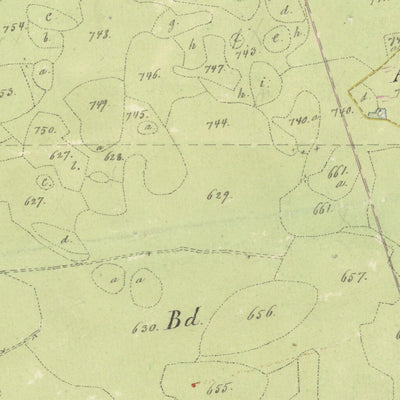 Historiska GIS-kartor M81-8.3 Bölarp digital map