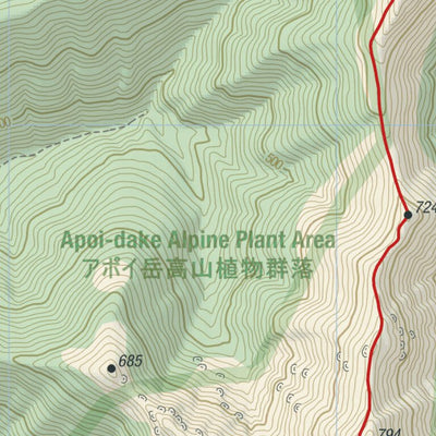 HokkaidoWilds.org Apoi-dake to Pinneshiri Traverse (Hidaka Range, Hokkaido, Japan) digital map