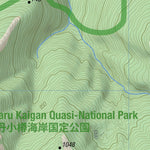 HokkaidoWilds.org Iwanai-dake Hiking Topomap (includes Raiden-yama and Mekunnai-dake), Hokkaido, Japan digital map