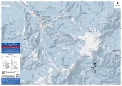 HokkaidoWilds.org Kiroro 1107m and 992m Peaks Backcountry Skiing (Hokkaido, Japan) digital map