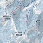 HokkaidoWilds.org Kiroro 1107m and 992m Peaks Backcountry Skiing (Hokkaido, Japan) digital map