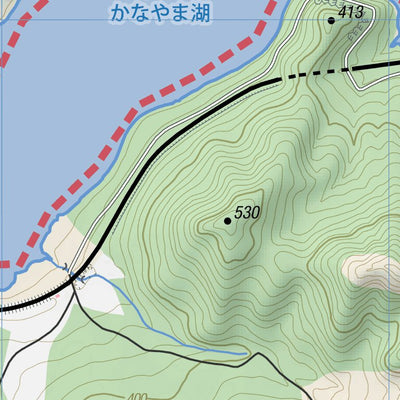 HokkaidoWilds.org Lake Kanayama Canoeing Map (Hokkaido, Japan) digital map