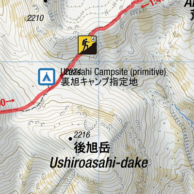 HokkaidoWilds.org MAP 1 - Daisetsuzan Asahidake to Numa-no-hara Traverse (Hokkaido, Japan) digital map