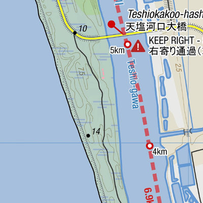 HokkaidoWilds.org MAP 14 - The Great Teshio River Canoe Journey (Hokkaido, Japan) digital map