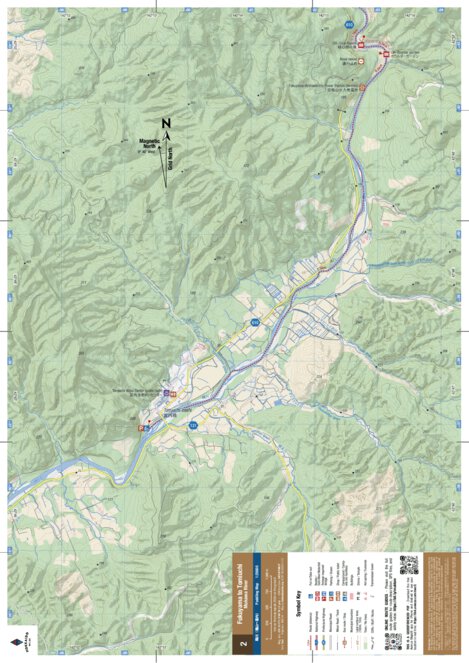HokkaidoWilds.org MAP 2/2 - Mukawa River (Fukuyama to Tomiuchi, Hokkaido, Japan) digital map