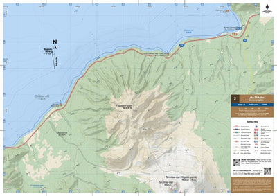 HokkaidoWilds.org MAP 2/3 - Lake Shikotsu Paddling Circumnavigation (Hokkaido, Japan) digital map