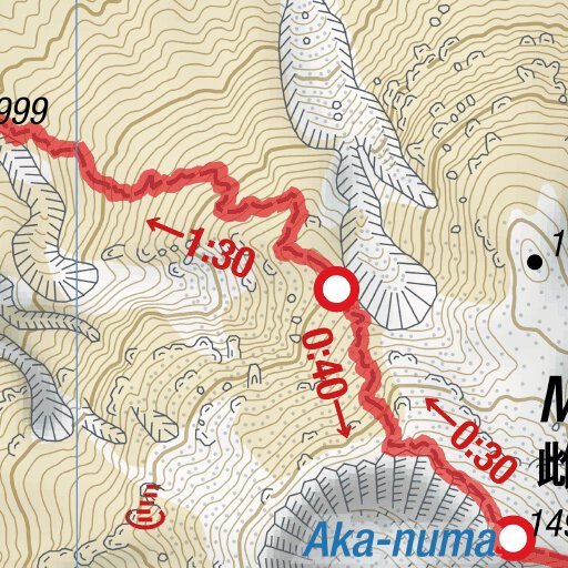 Meakan-dake Loop Hike (Akan-Mashu National Park, Hokkaido, Japan) Map ...