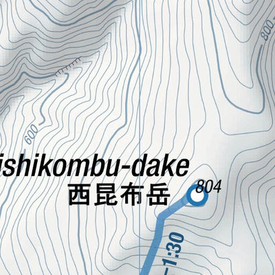 HokkaidoWilds.org Nishikonbu-dake Ski Touring (Hokkaido, Japan) digital map
