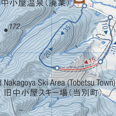 HokkaidoWilds.org Old Nakagoya Ski Area (Hokkaido, Japan) digital map